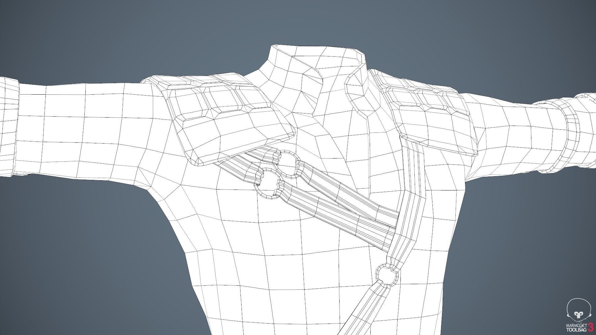 Male Assassin Outfit 3 Low-poly 3D model_58