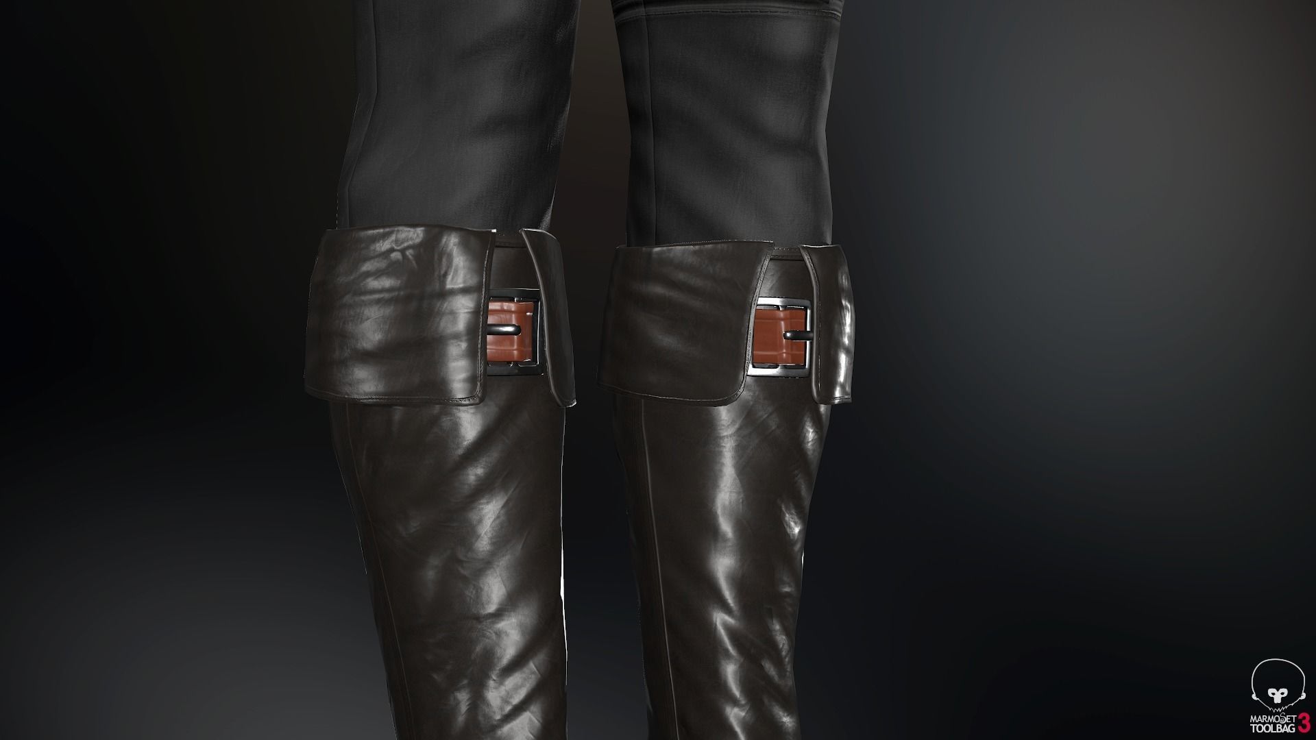 Male Medieval Outfit 2 Low-poly 3D model_45