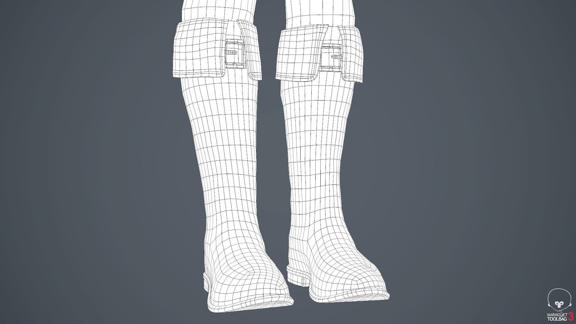 Male Medieval Outfit 2 Low-poly 3D model_76