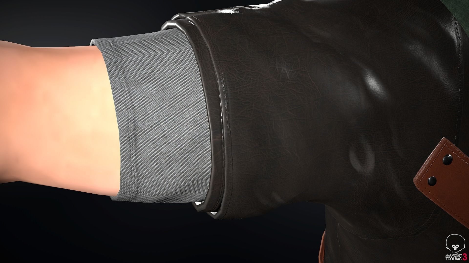 Male Medieval Outfit 2 Low-poly 3D model_20