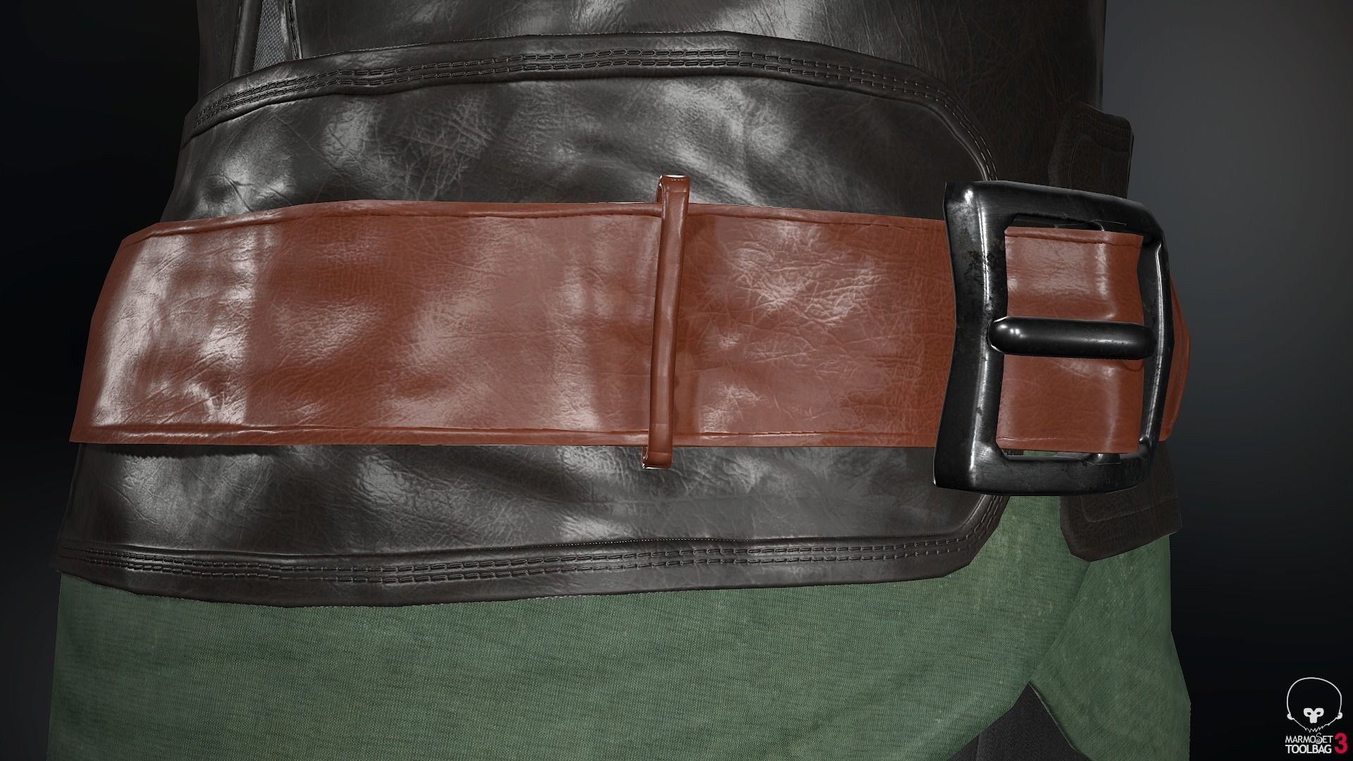 Male Medieval Outfit 2 Low-poly 3D model_34