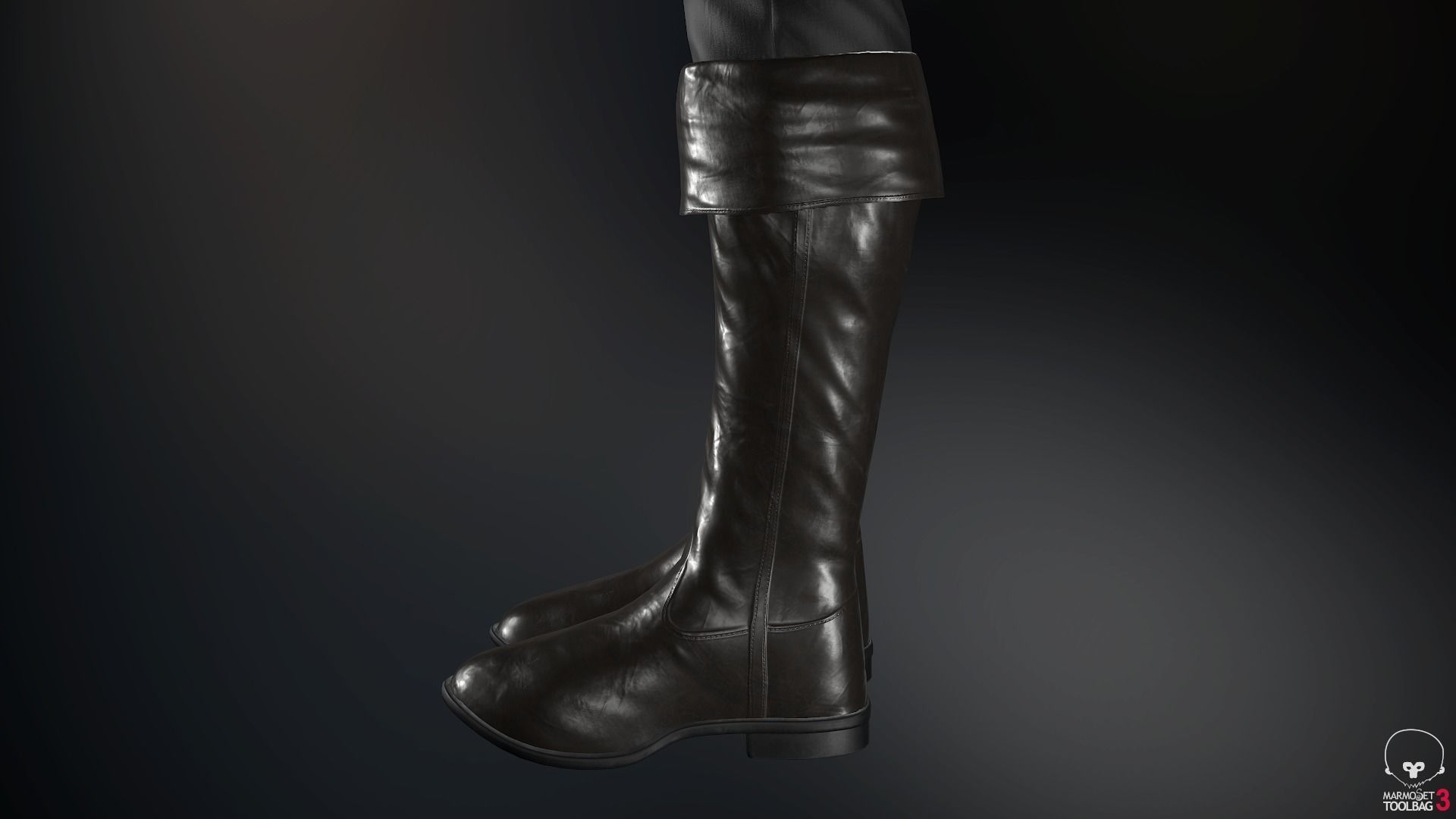 Male Medieval Outfit 2 Low-poly 3D model_44