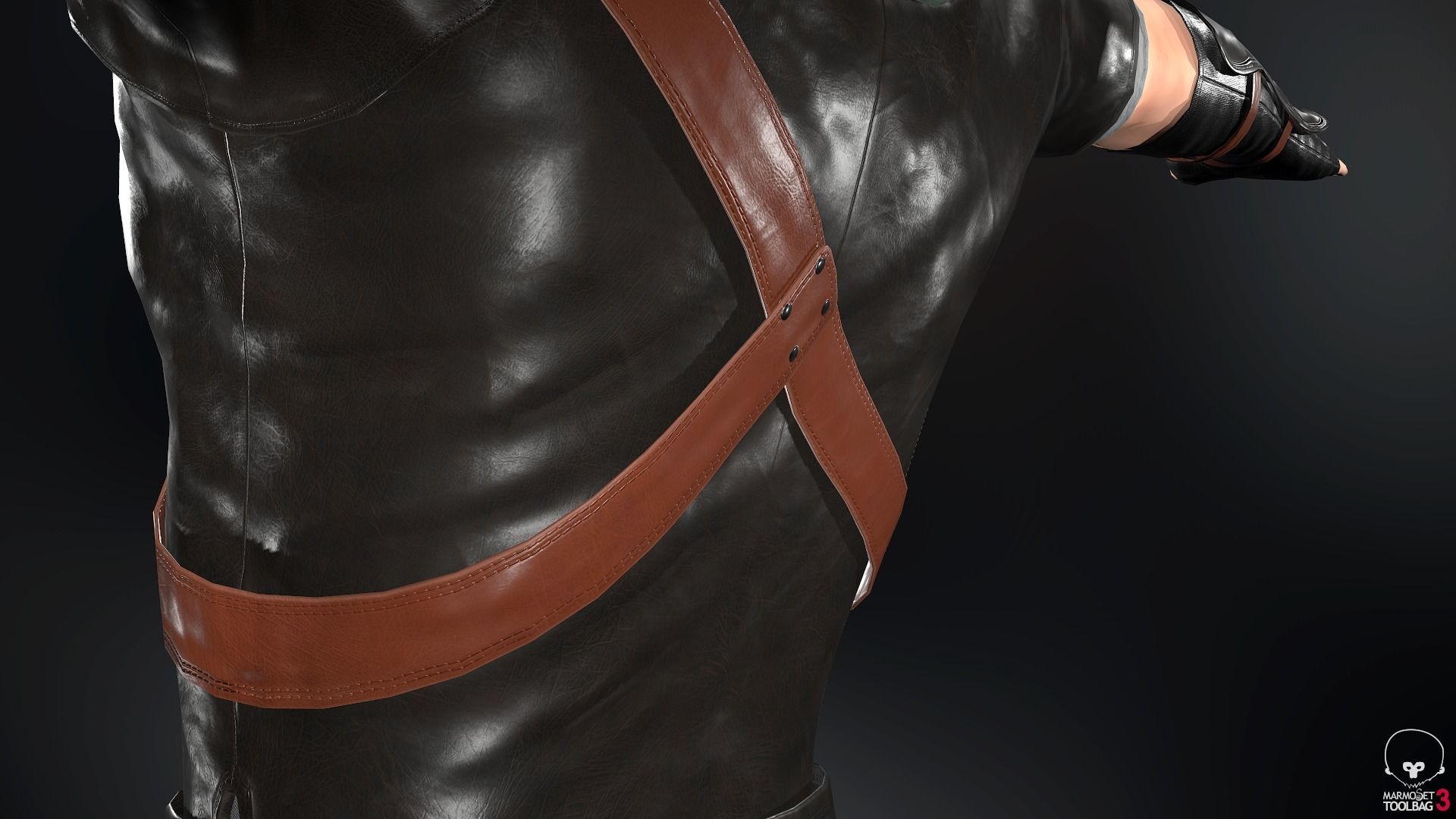 Male Medieval Outfit 2 Low-poly 3D model_30