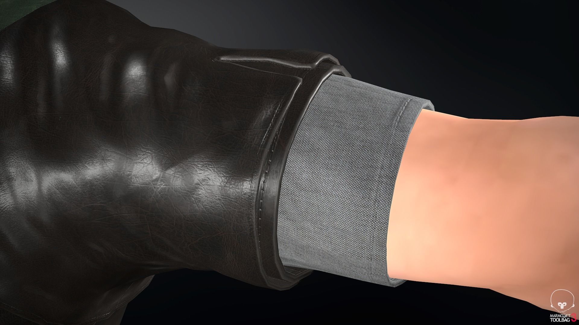 Male Medieval Outfit 2 Low-poly 3D model_19