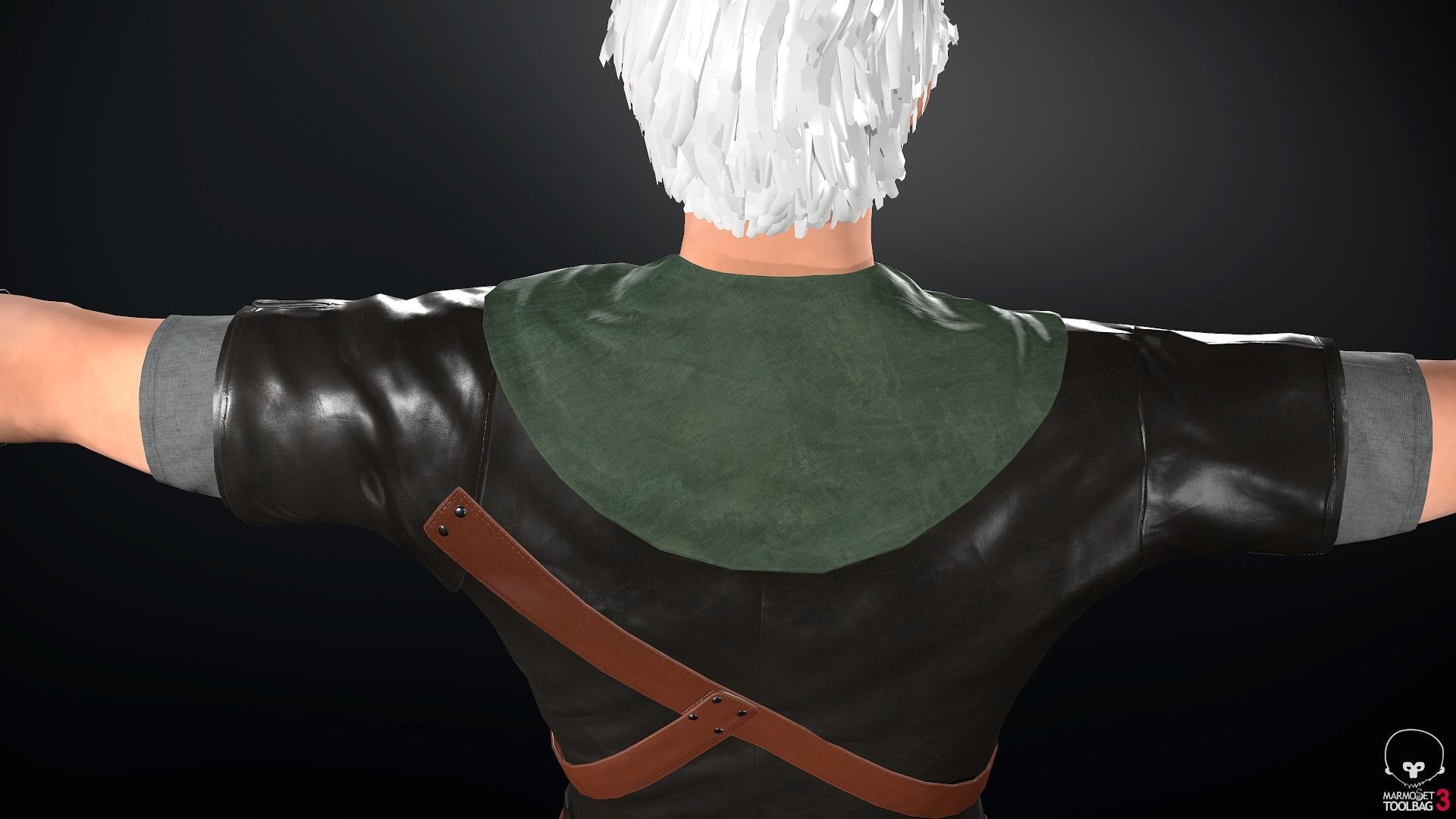 Male Medieval Outfit 2 Low-poly 3D model_28