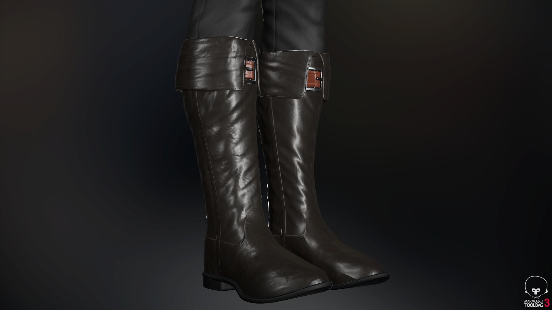 Male Medieval Outfit 2 Low-poly 3D model_42