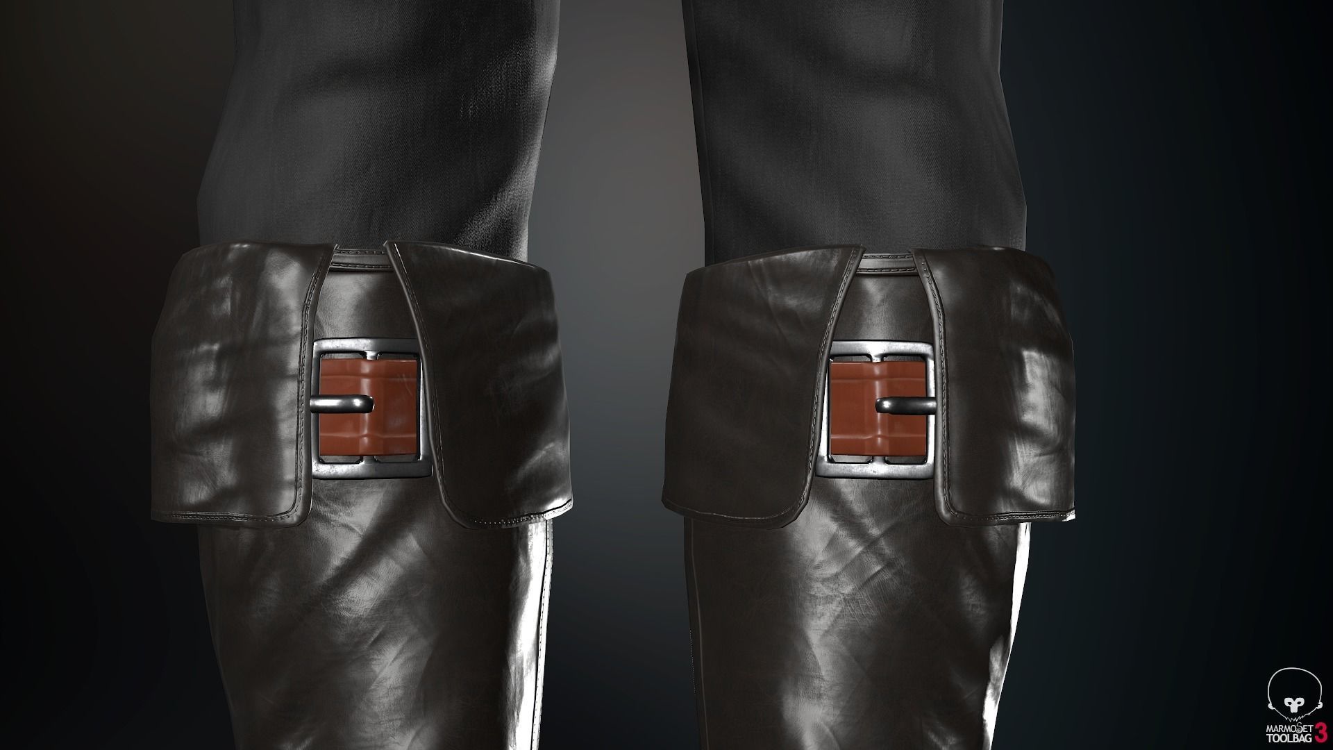 Male Medieval Outfit 2 Low-poly 3D model_47