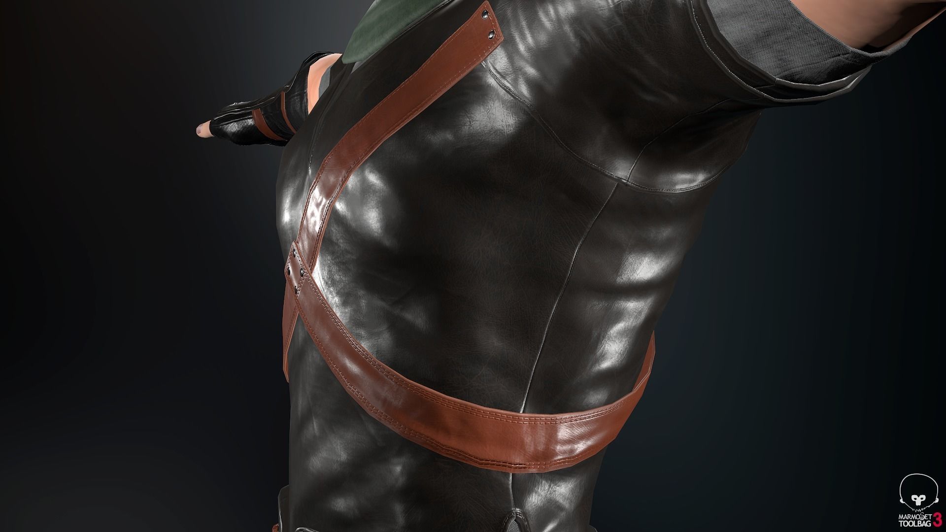 Male Medieval Outfit 2 Low-poly 3D model_14