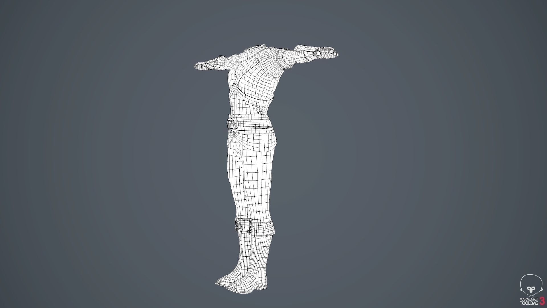 Male Medieval Outfit 2 Low-poly 3D model_63