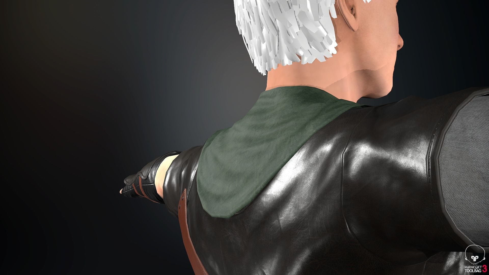 Male Medieval Outfit 2 Low-poly 3D model_29