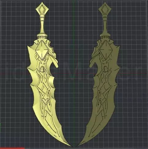  TRYNDAMERE SWORD  LEAGUE OF LEGENDS 3D print model_0