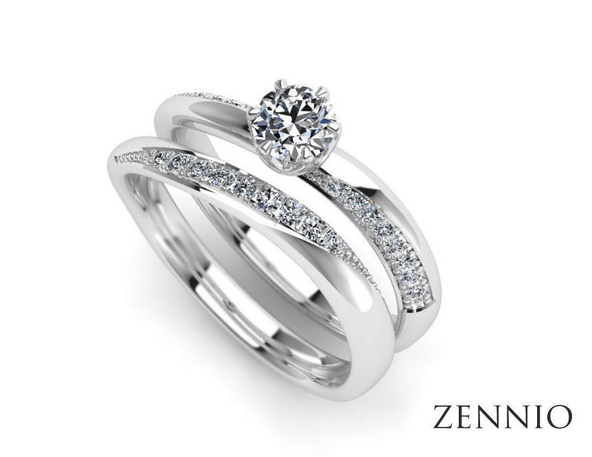 Couple ring 004 cad file 3D print model_1