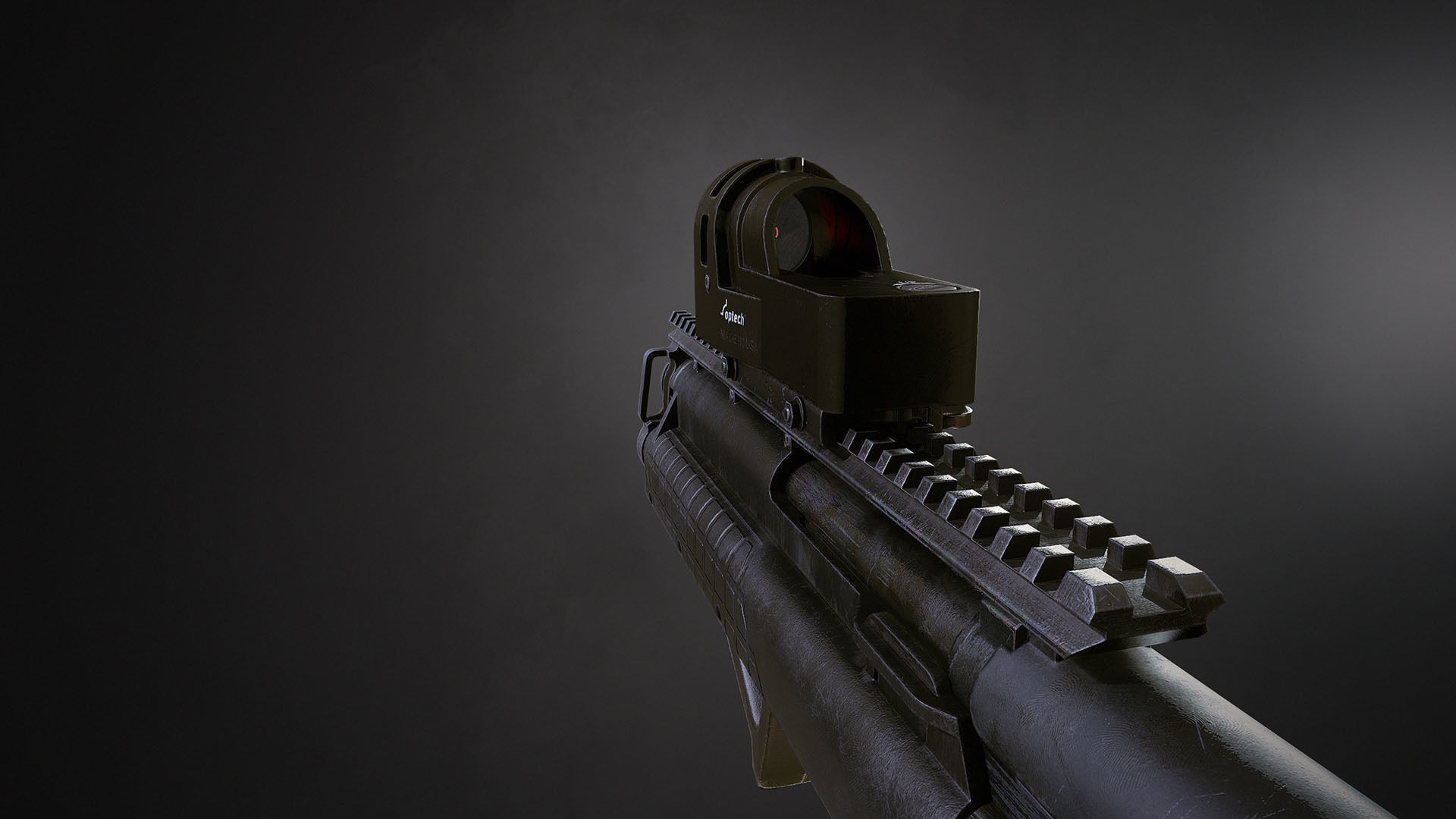 SBG Bullpup Shotgun Low-poly 3D model_8