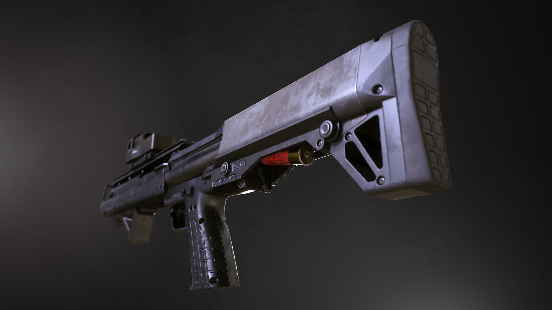 SBG Bullpup Shotgun Low-poly 3D model_6