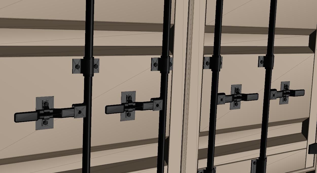 Industrial Shipping Container 3D model_7