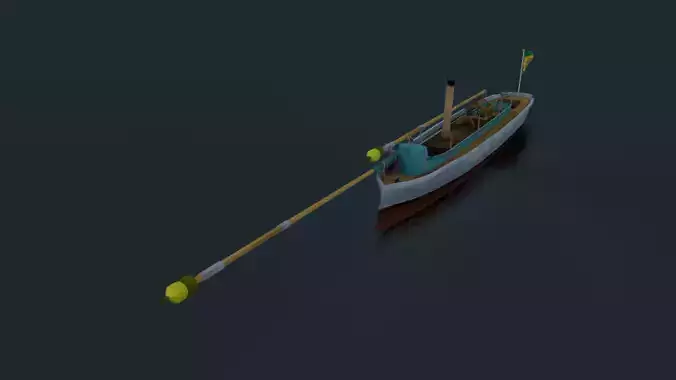 Alfa III Spearhead Torpedo Boat Low-poly 3D model