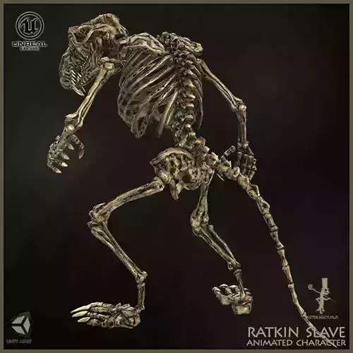 Ratkin Slave Light Version Low-poly 3D model