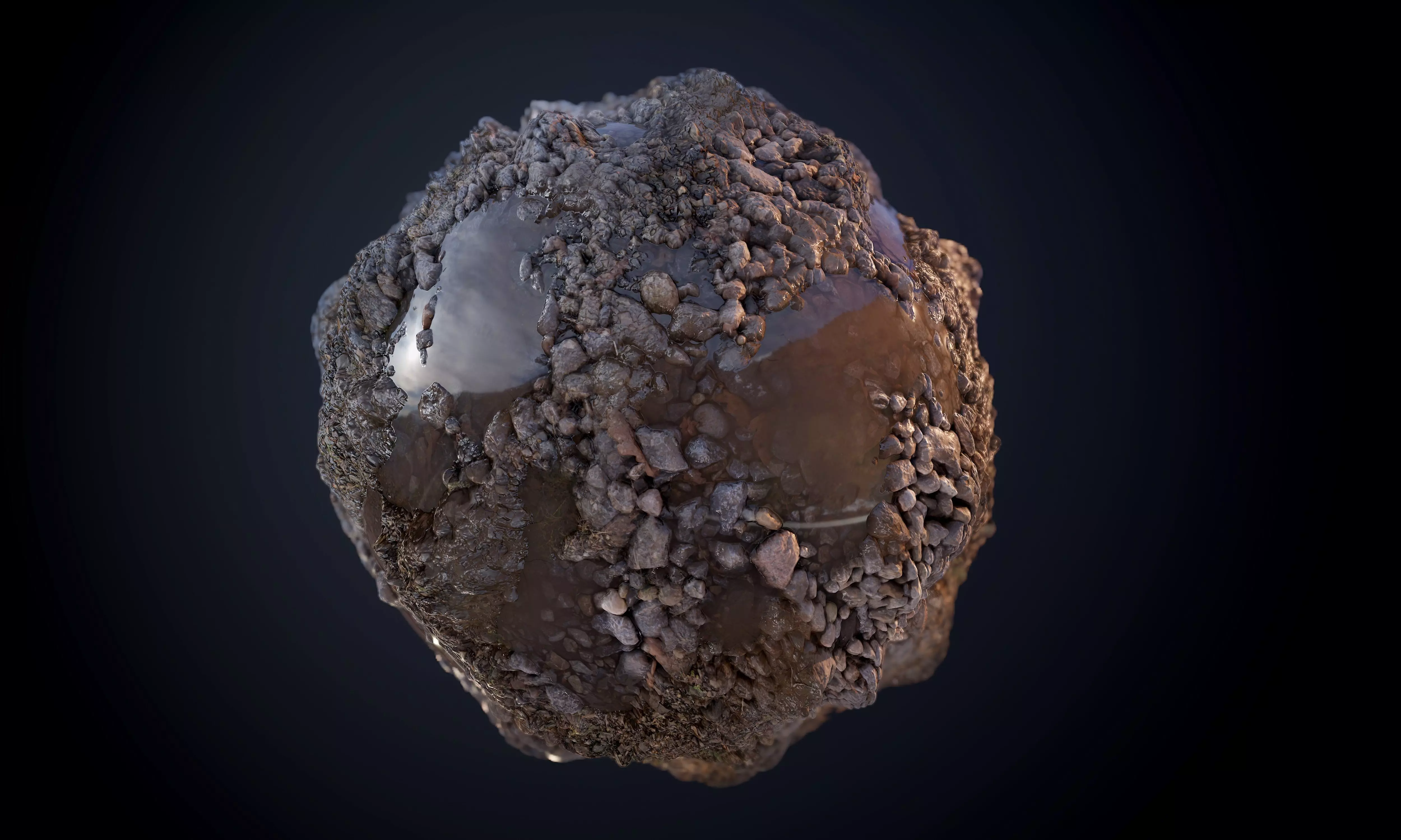 Stones Muddy River Bed Texture_0