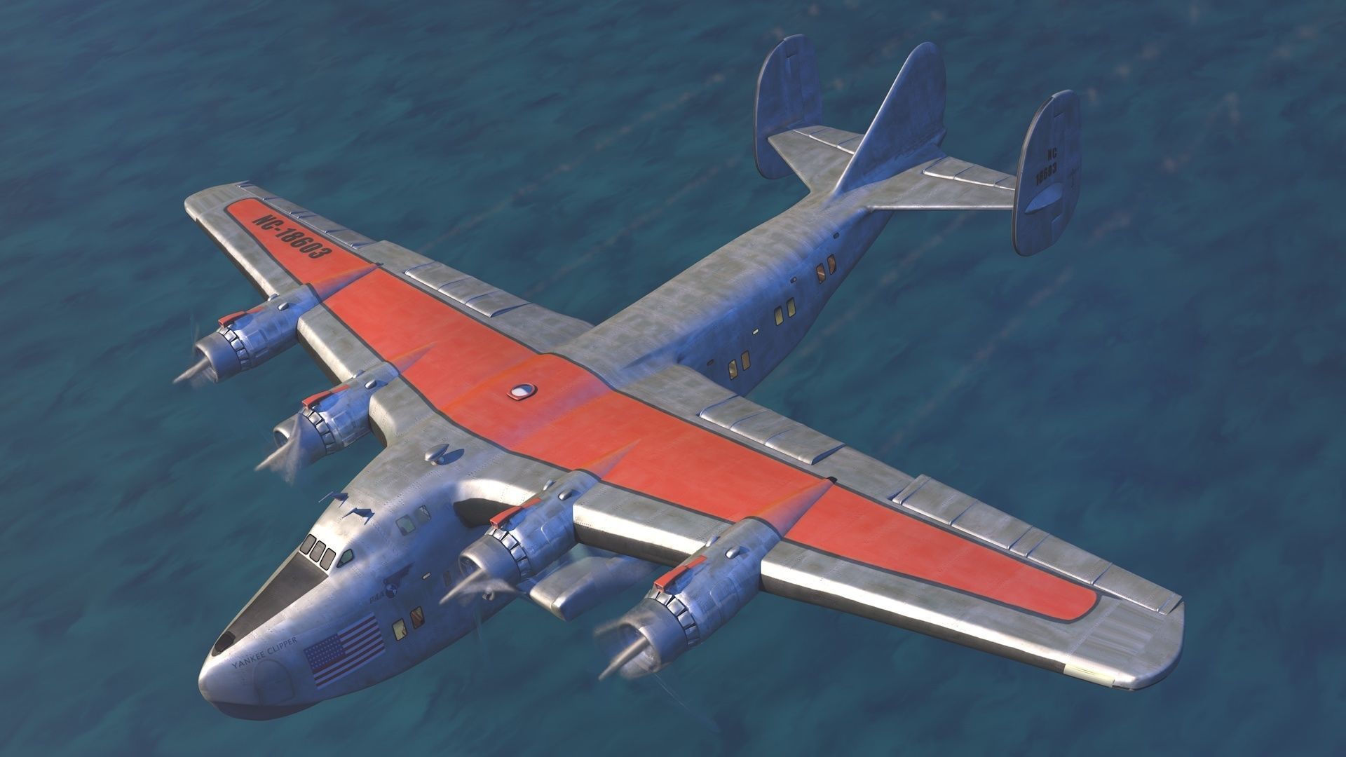 Yankee Clipper Flying Boat 3D model_3