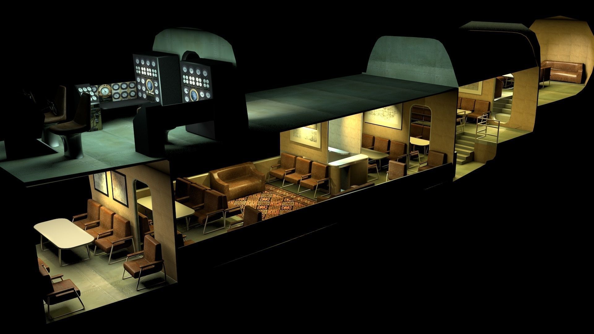 Yankee Clipper Flying Boat 3D model_12