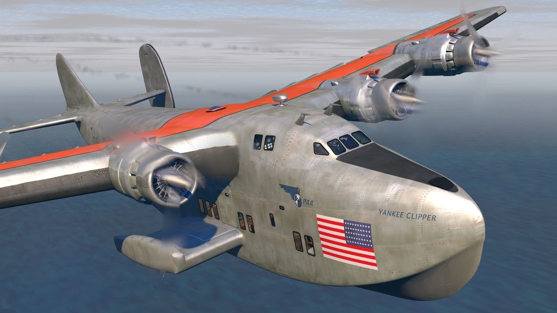 Yankee Clipper Flying Boat 3D model_9