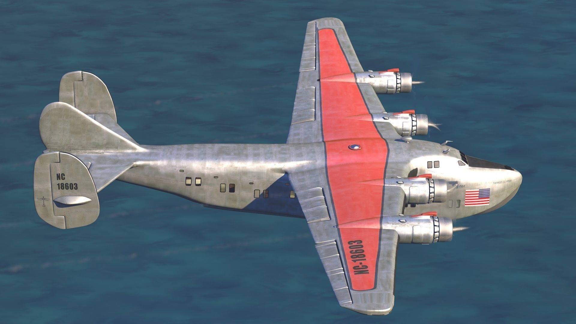 Yankee Clipper Flying Boat 3D model_18