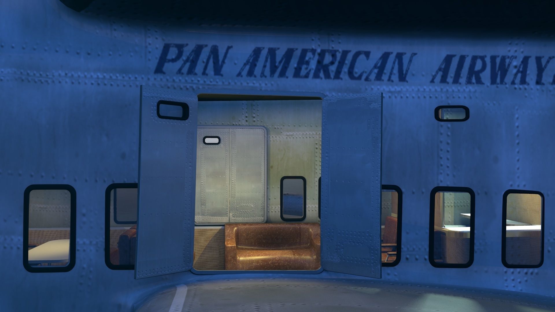 Yankee Clipper Flying Boat 3D model_11