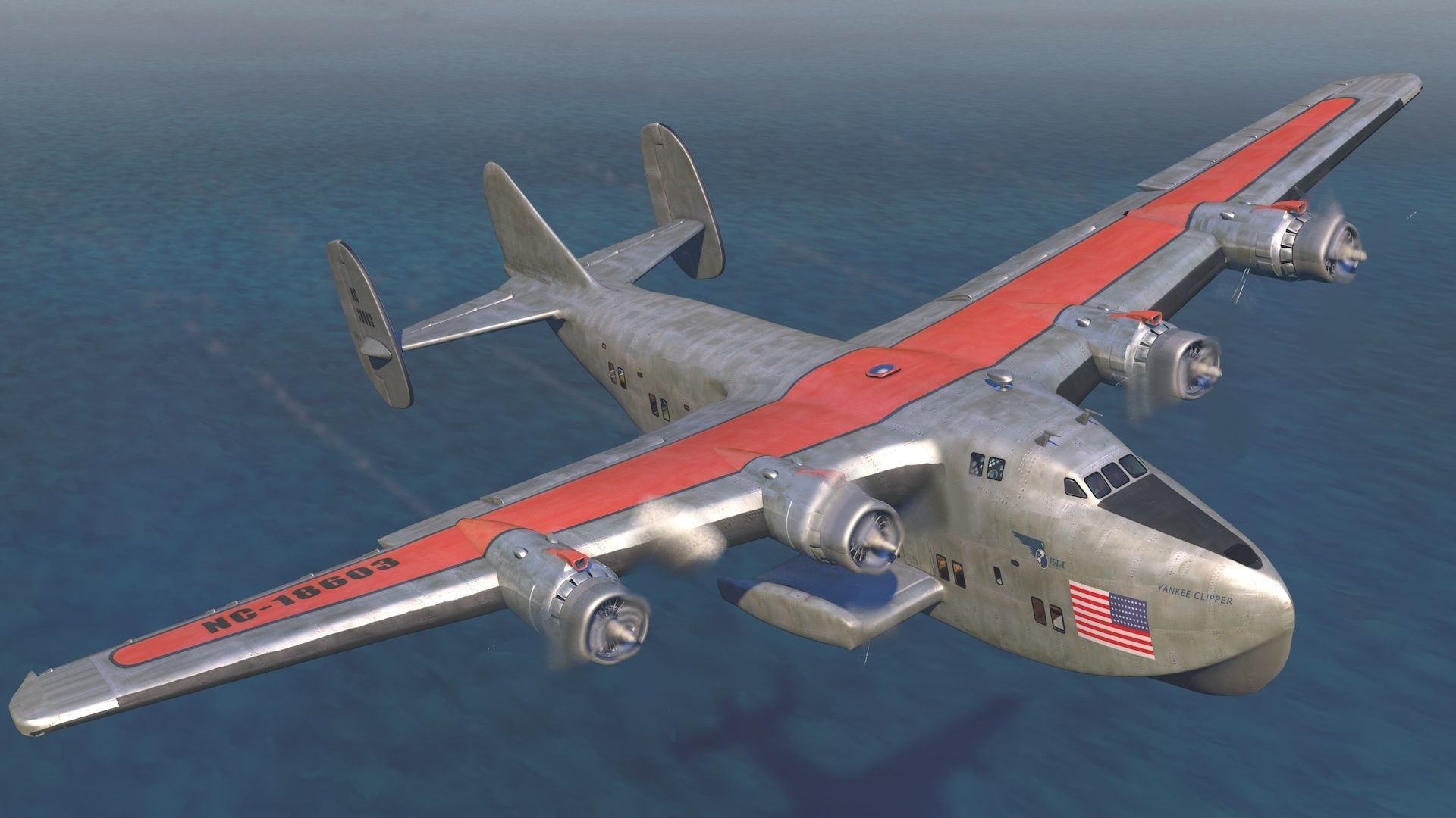 Yankee Clipper Flying Boat 3D model_5