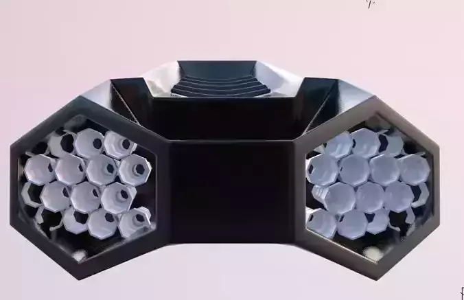 simple spaceship 3D model