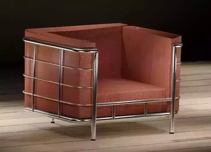 leather poltrona 3D model