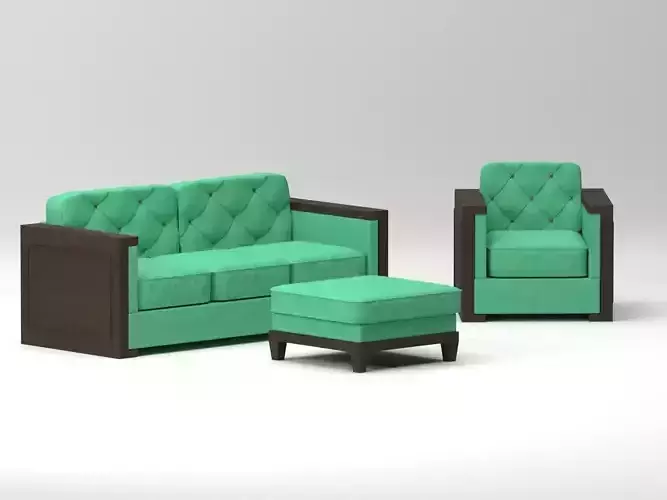 Sofa green vintage