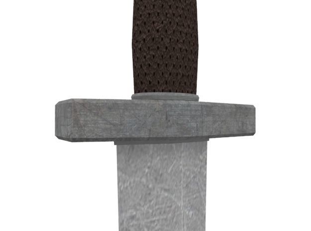 Short Sword Low-poly 3D model_5
