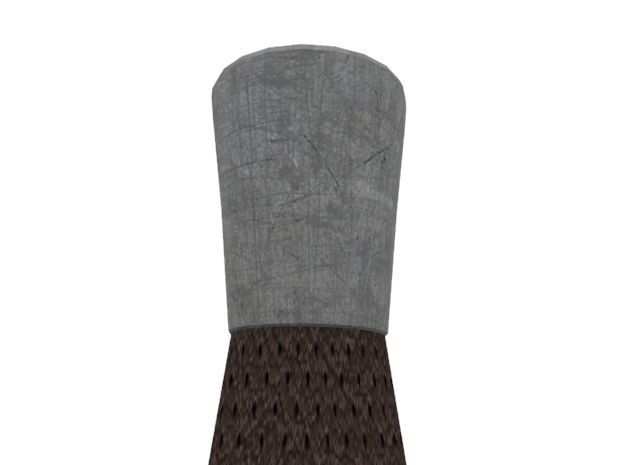 Short Sword Low-poly 3D model_8