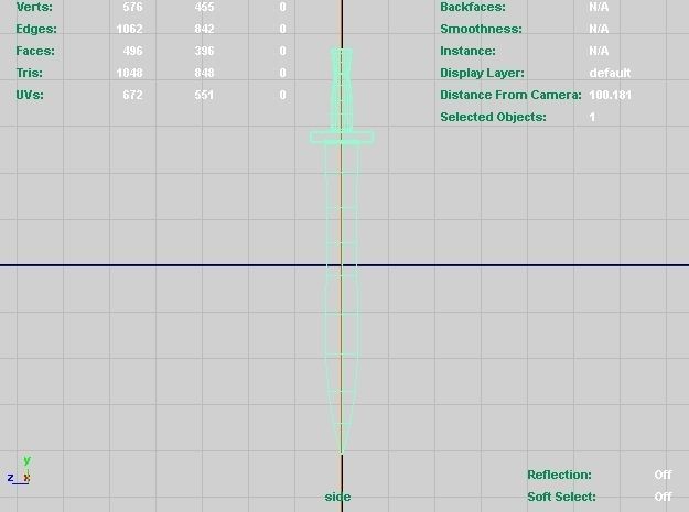 Short Sword Low-poly 3D model_9