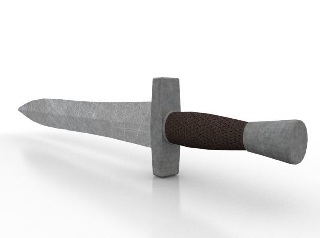 Short Sword Low-poly 3D model_1