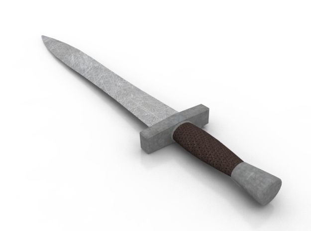 Short Sword Low-poly 3D model_6