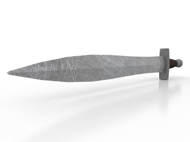 Short Sword Low-poly 3D model_2