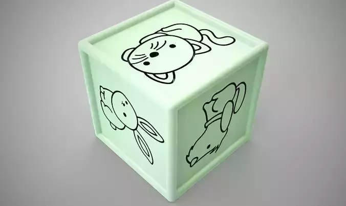 Animal Dice 3D print model