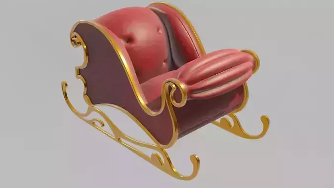 Santa sleigh  3D model
