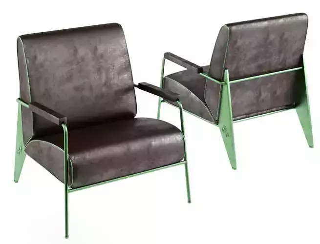 Fauteuil de Salon Haut 3D model