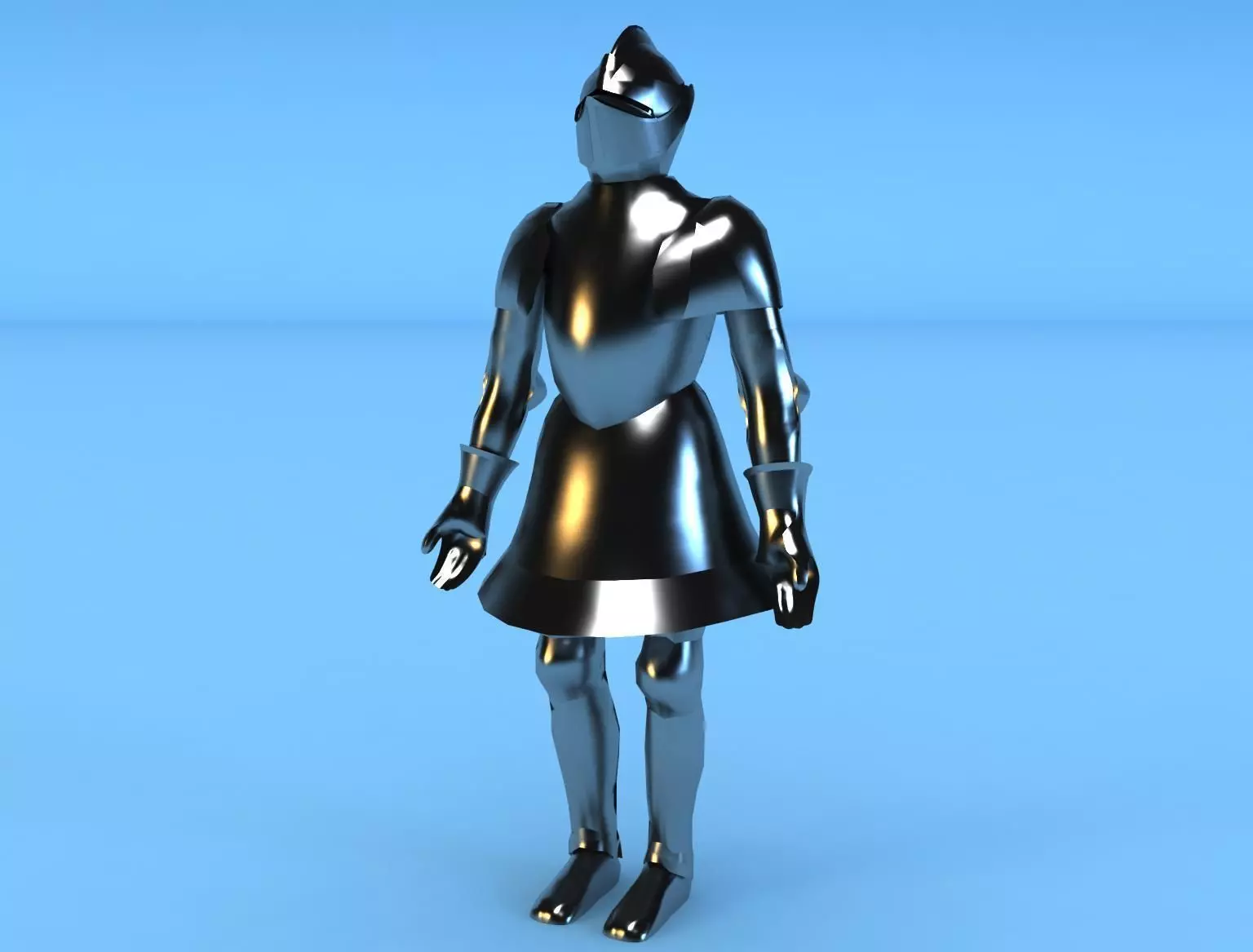 knight armor 1 3D model_0