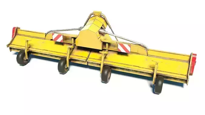 3D Soyes harvester Low-poly 3D model