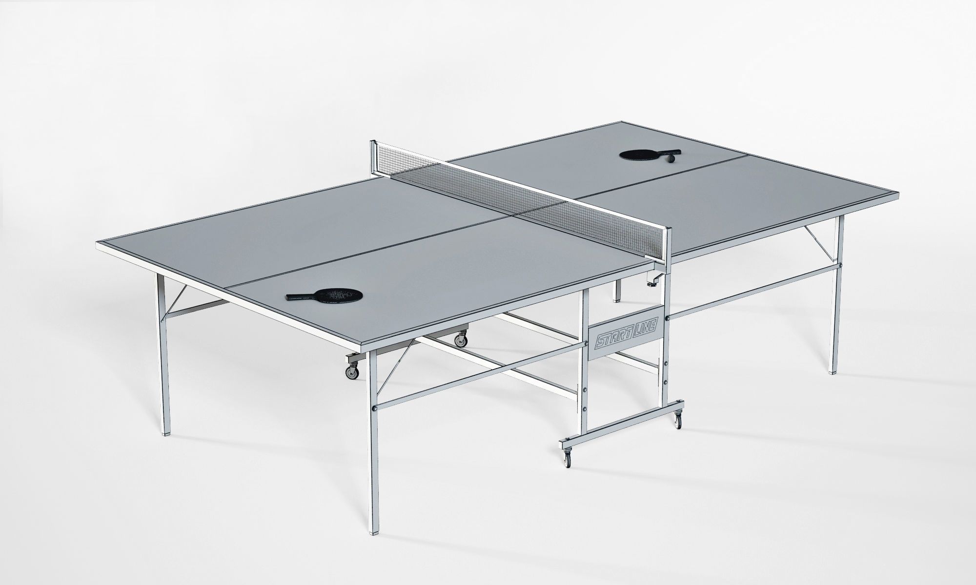 Ping Pong Table 3D model_1