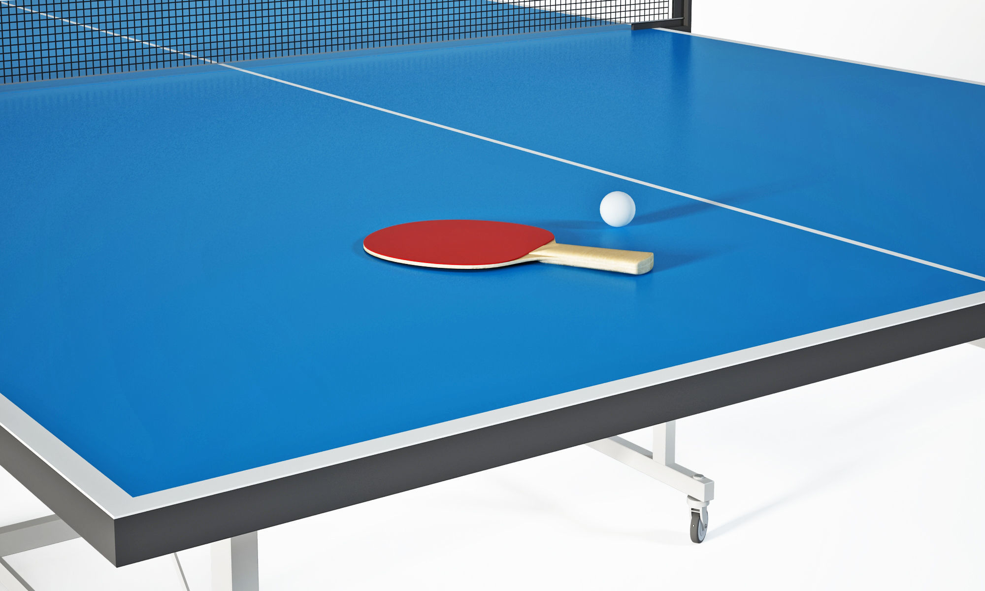 Ping Pong Table 3D model_8
