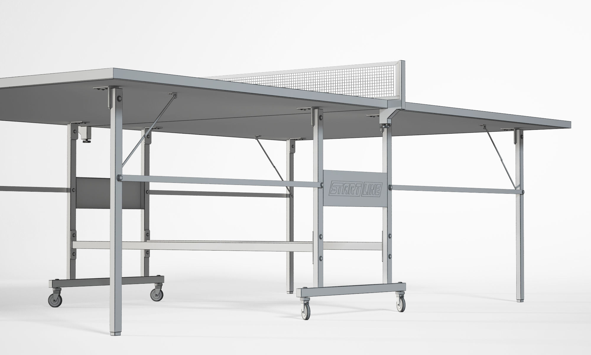 Ping Pong Table 3D model_5