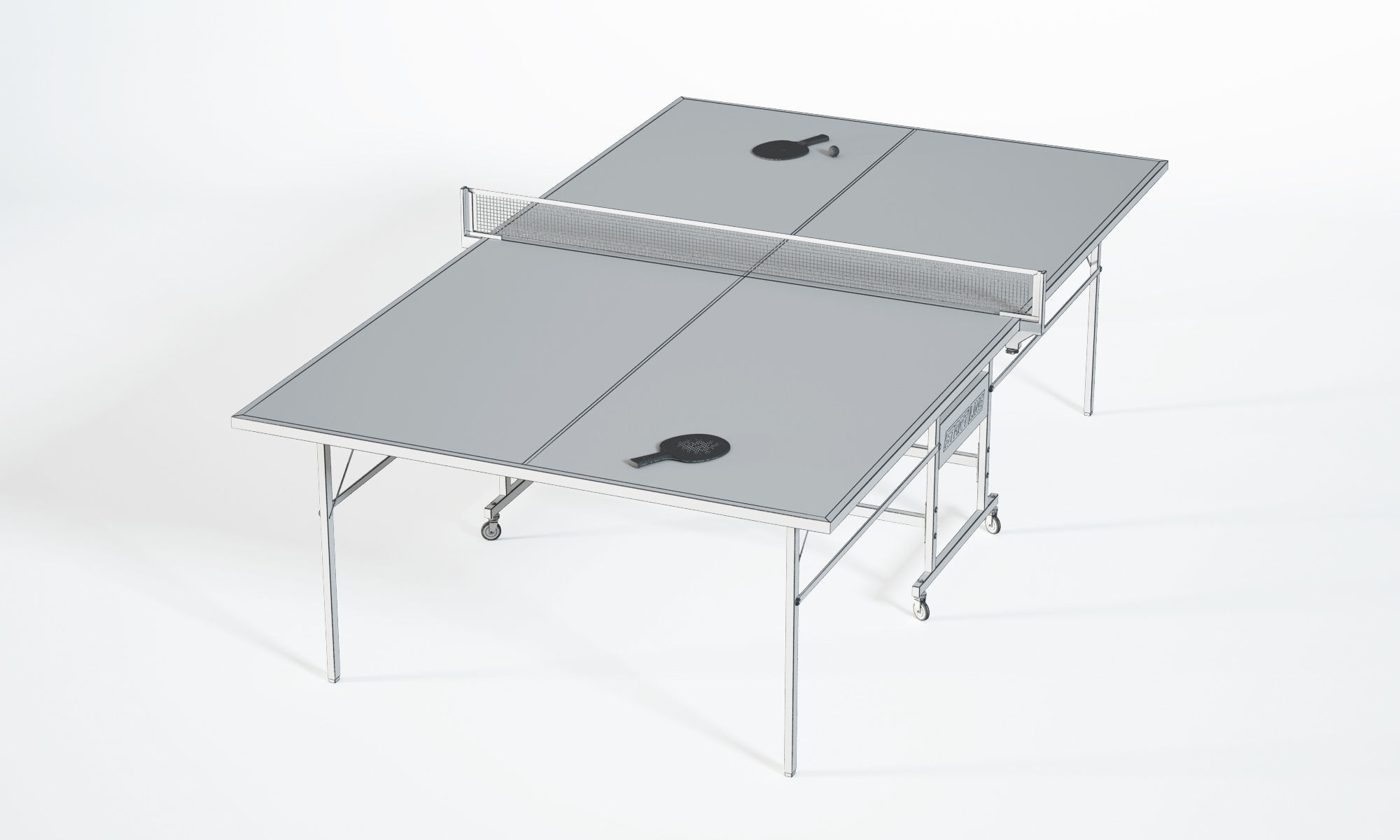 Ping Pong Table 3D model_3