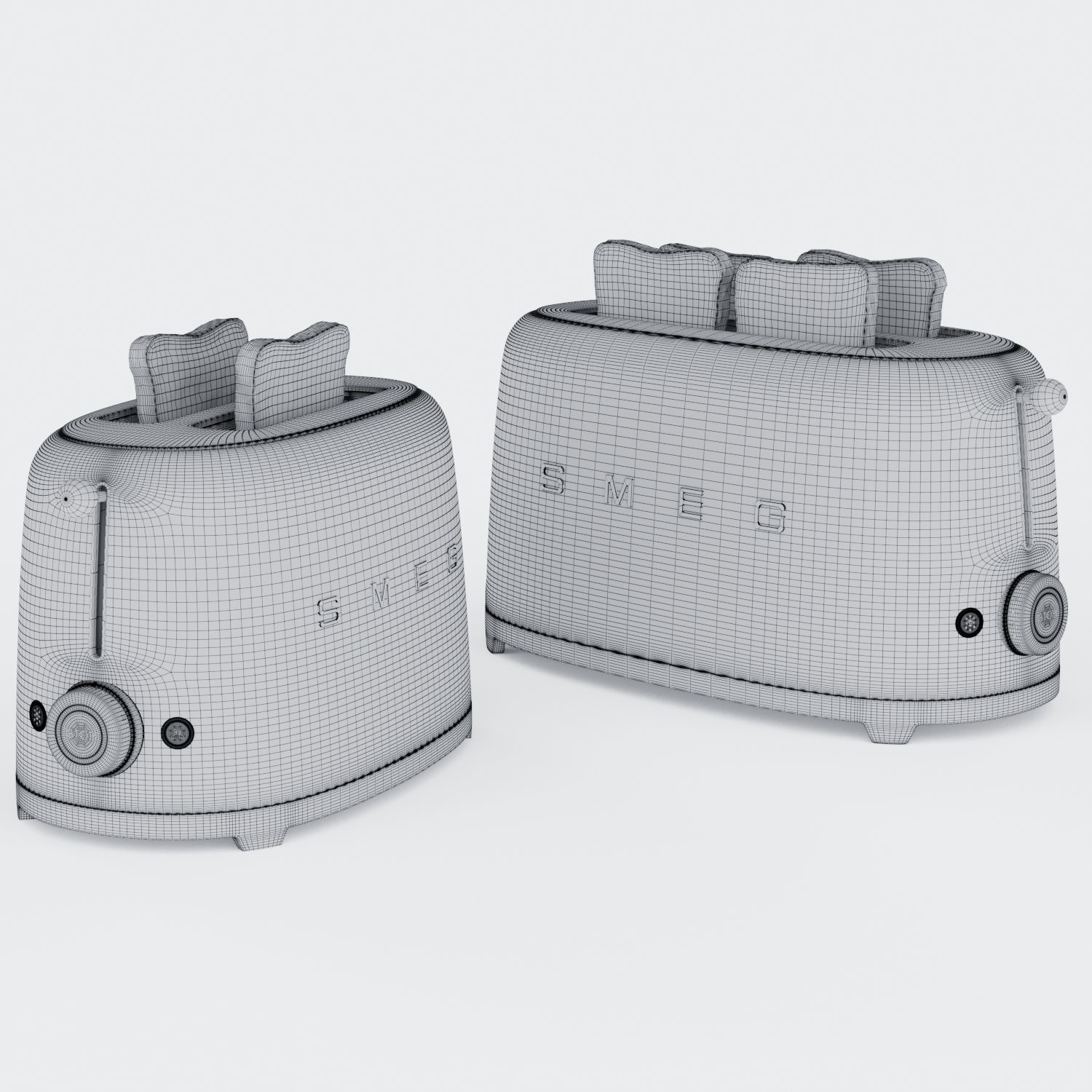 Smeg Toaster TSF01 and TSF02 3D model_12
