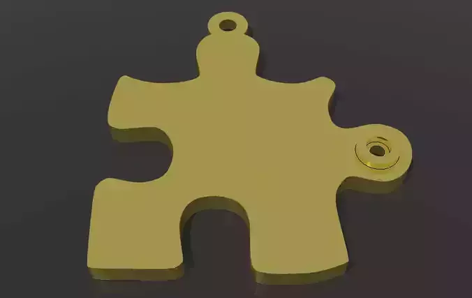Puzzle gold piece