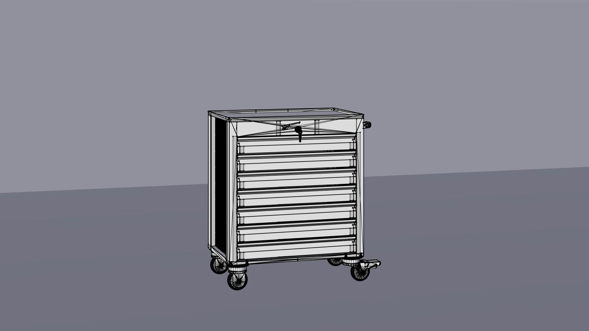 Industrial Furniture Set 3D model_12