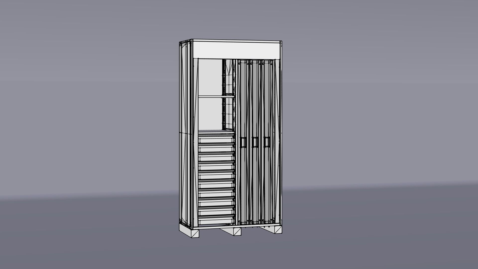 Industrial Furniture Set 3D model_8